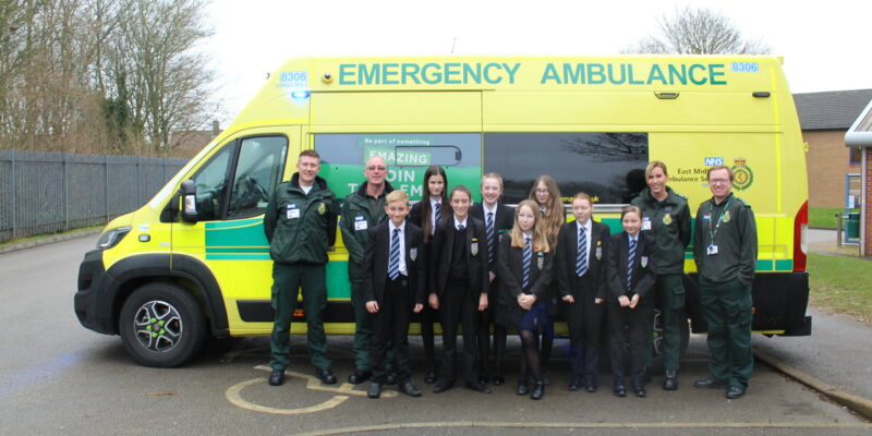 Ashfield Student awarded bravery award by Ambulance Service