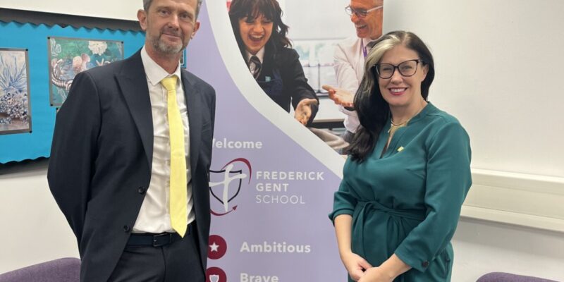 MP Visit to Frederick Gent School